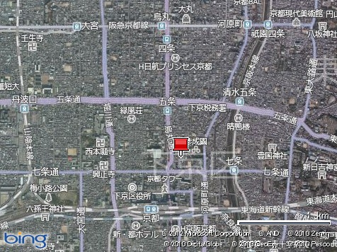 赤いピンが公務員試験面接セミナーの所在地