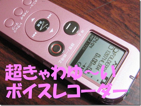IMG_0122ピンクＩＣレコーダー