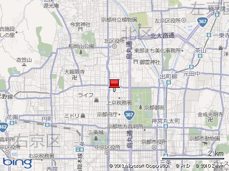 リサイクルストア・リセールの場所は、上の赤いピンのところ