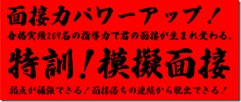 公務員試験面接セミナー　模擬面接　東京　大阪